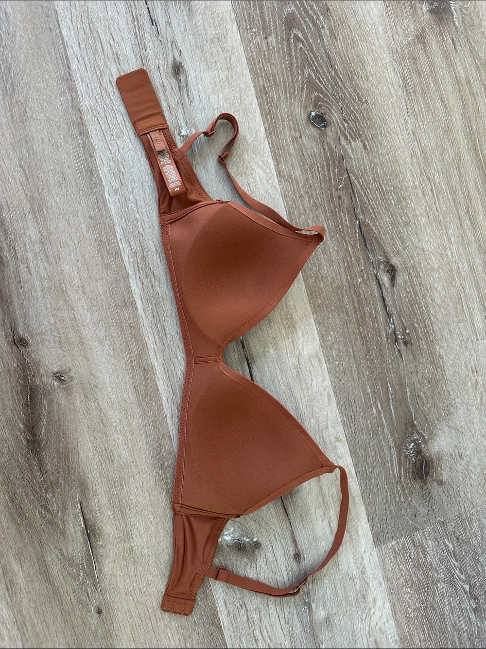 Rust Orange/ Bronze SKIMS Wireless Bra - Women’s 30B - Picture 9 of 12